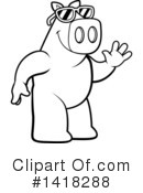 Pig Clipart #1418288 by Cory Thoman