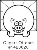 Pig Clipart #1420020 by Cory Thoman