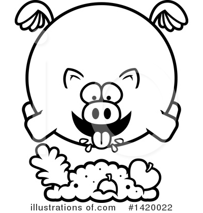 Royalty-Free (RF) Pig Clipart Illustration by Cory Thoman - Stock Sample #1420022
