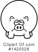 Pig Clipart #1420026 by Cory Thoman