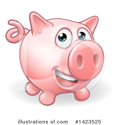 Royalty-Free (RF) Pig Clipart Illustration by AtStockIllustration - Stock Sample #1423525