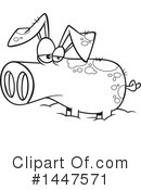 Pig Clipart #1447571 by toonaday