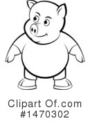 Pig Clipart #1470302 by Lal Perera