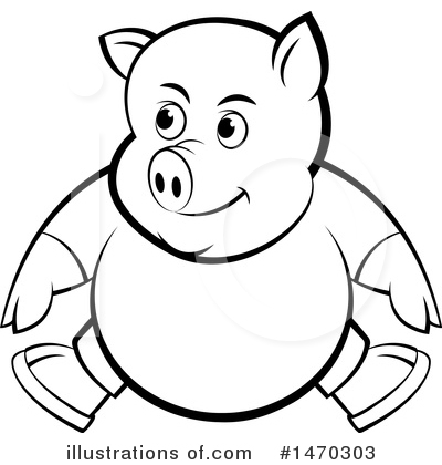 Pig Clipart #1470303 by Lal Perera