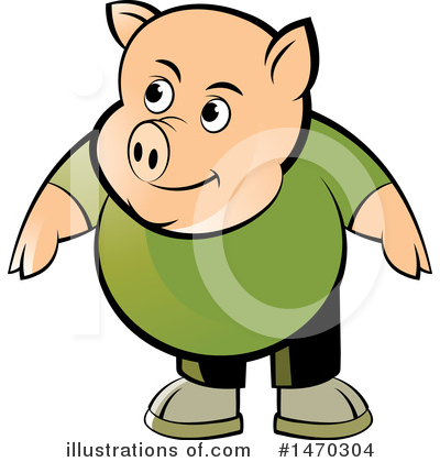 Royalty-Free (RF) Pig Clipart Illustration by Lal Perera - Stock Sample #1470304