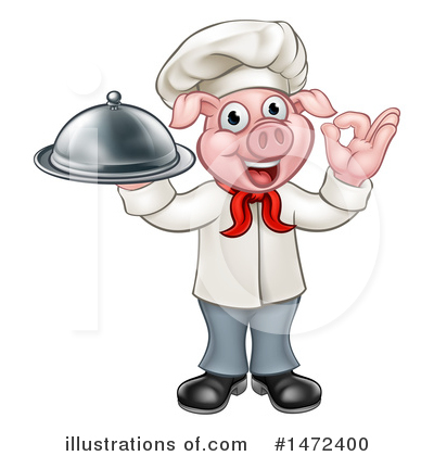 Chef Pig Clipart #1472400 by AtStockIllustration