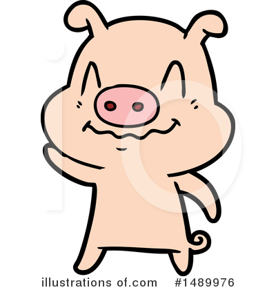 Royalty-Free (RF) Pig Clipart Illustration by lineartestpilot - Stock Sample #1489976