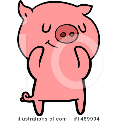 Royalty-Free (RF) Pig Clipart Illustration by lineartestpilot - Stock Sample #1489994
