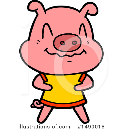 Royalty-Free (RF) Pig Clipart Illustration by lineartestpilot - Stock Sample #1490018