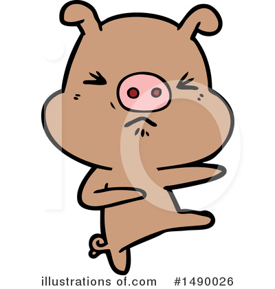 Royalty-Free (RF) Pig Clipart Illustration by lineartestpilot - Stock Sample #1490026