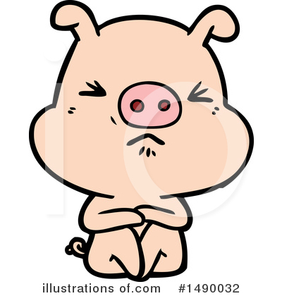Royalty-Free (RF) Pig Clipart Illustration by lineartestpilot - Stock Sample #1490032
