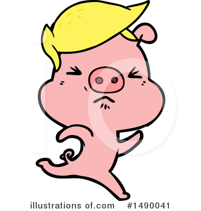 Royalty-Free (RF) Pig Clipart Illustration by lineartestpilot - Stock Sample #1490041