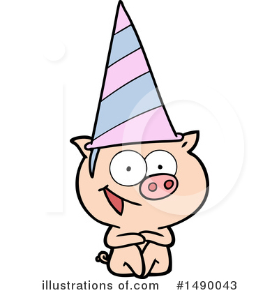 Royalty-Free (RF) Pig Clipart Illustration by lineartestpilot - Stock Sample #1490043