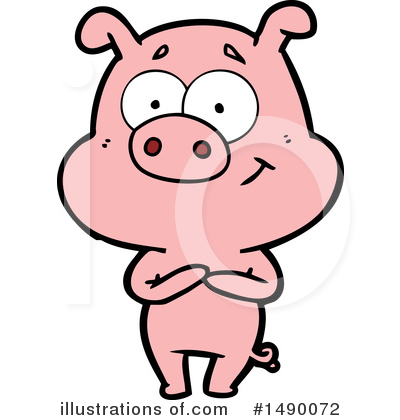 Royalty-Free (RF) Pig Clipart Illustration by lineartestpilot - Stock Sample #1490072