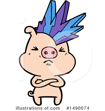 Royalty-Free (RF) Pig Clipart Illustration by lineartestpilot - Stock Sample #1490074