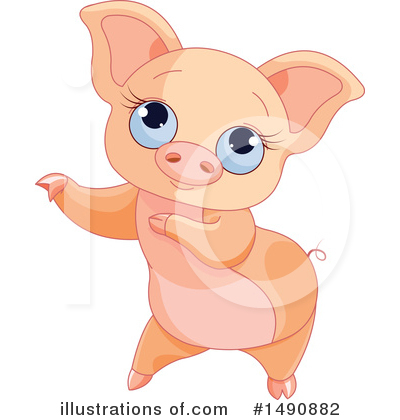 Royalty-Free (RF) Pig Clipart Illustration by Pushkin - Stock Sample #1490882