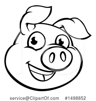 Royalty-Free (RF) Pig Clipart Illustration by AtStockIllustration - Stock Sample #1498852