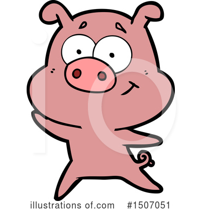 Royalty-Free (RF) Pig Clipart Illustration by lineartestpilot - Stock Sample #1507051