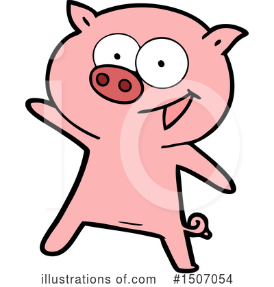 Royalty-Free (RF) Pig Clipart Illustration by lineartestpilot - Stock Sample #1507054
