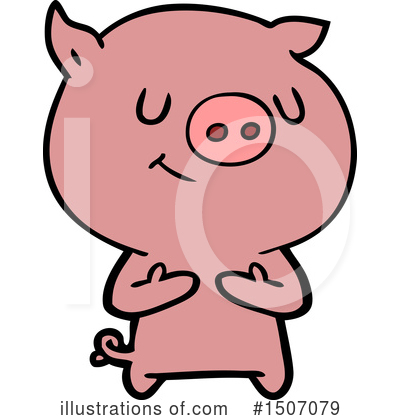 Royalty-Free (RF) Pig Clipart Illustration by lineartestpilot - Stock Sample #1507079