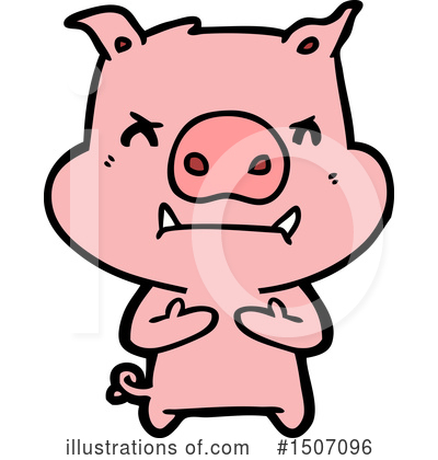 Royalty-Free (RF) Pig Clipart Illustration by lineartestpilot - Stock Sample #1507096