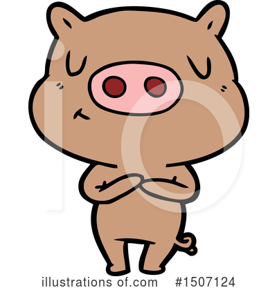 Royalty-Free (RF) Pig Clipart Illustration by lineartestpilot - Stock Sample #1507124