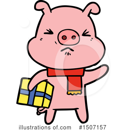 Royalty-Free (RF) Pig Clipart Illustration by lineartestpilot - Stock Sample #1507157