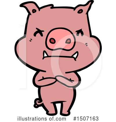 Royalty-Free (RF) Pig Clipart Illustration by lineartestpilot - Stock Sample #1507163