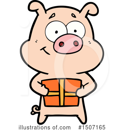 Royalty-Free (RF) Pig Clipart Illustration by lineartestpilot - Stock Sample #1507165