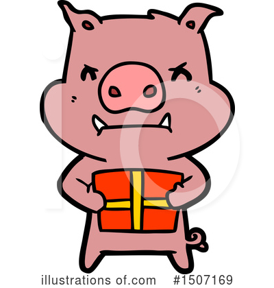 Royalty-Free (RF) Pig Clipart Illustration by lineartestpilot - Stock Sample #1507169
