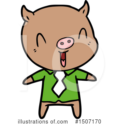 Royalty-Free (RF) Pig Clipart Illustration by lineartestpilot - Stock Sample #1507170