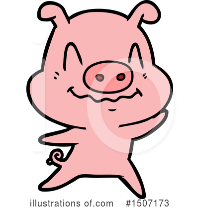 Royalty-Free (RF) Pig Clipart Illustration by lineartestpilot - Stock Sample #1507173
