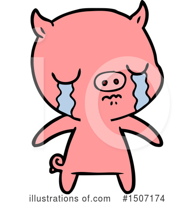Royalty-Free (RF) Pig Clipart Illustration by lineartestpilot - Stock Sample #1507174