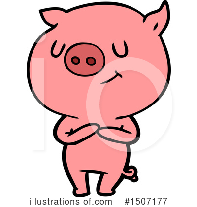 Royalty-Free (RF) Pig Clipart Illustration by lineartestpilot - Stock Sample #1507177