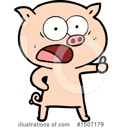 Royalty-Free (RF) Pig Clipart Illustration by lineartestpilot - Stock Sample #1507179