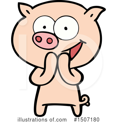 Royalty-Free (RF) Pig Clipart Illustration by lineartestpilot - Stock Sample #1507180