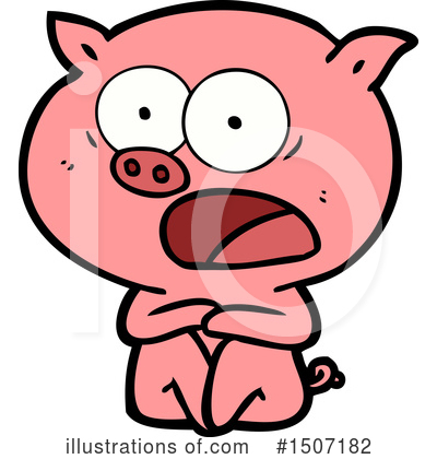 Royalty-Free (RF) Pig Clipart Illustration by lineartestpilot - Stock Sample #1507182