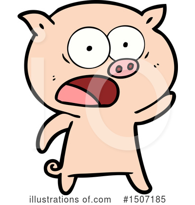 Royalty-Free (RF) Pig Clipart Illustration by lineartestpilot - Stock Sample #1507185