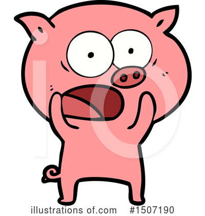 Royalty-Free (RF) Pig Clipart Illustration by lineartestpilot - Stock Sample #1507190