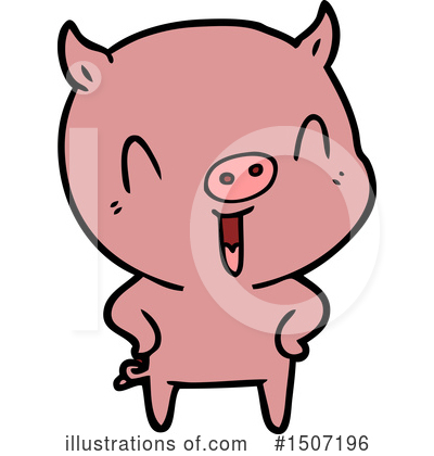 Royalty-Free (RF) Pig Clipart Illustration by lineartestpilot - Stock Sample #1507196