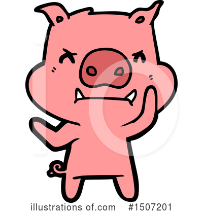 Royalty-Free (RF) Pig Clipart Illustration by lineartestpilot - Stock Sample #1507201