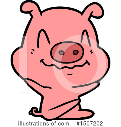 Royalty-Free (RF) Pig Clipart Illustration by lineartestpilot - Stock Sample #1507202