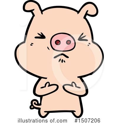Royalty-Free (RF) Pig Clipart Illustration by lineartestpilot - Stock Sample #1507206