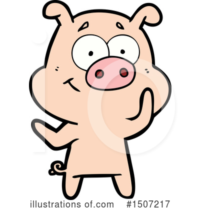 Royalty-Free (RF) Pig Clipart Illustration by lineartestpilot - Stock Sample #1507217