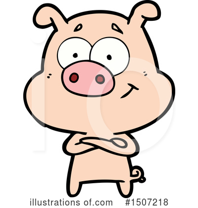 Royalty-Free (RF) Pig Clipart Illustration by lineartestpilot - Stock Sample #1507218