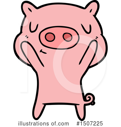Royalty-Free (RF) Pig Clipart Illustration by lineartestpilot - Stock Sample #1507225