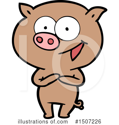 Royalty-Free (RF) Pig Clipart Illustration by lineartestpilot - Stock Sample #1507226