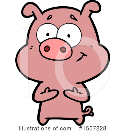 Royalty-Free (RF) Pig Clipart Illustration by lineartestpilot - Stock Sample #1507228
