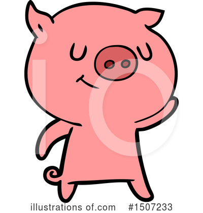Royalty-Free (RF) Pig Clipart Illustration by lineartestpilot - Stock Sample #1507233
