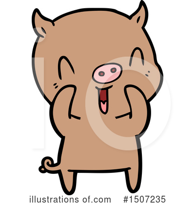 Royalty-Free (RF) Pig Clipart Illustration by lineartestpilot - Stock Sample #1507235